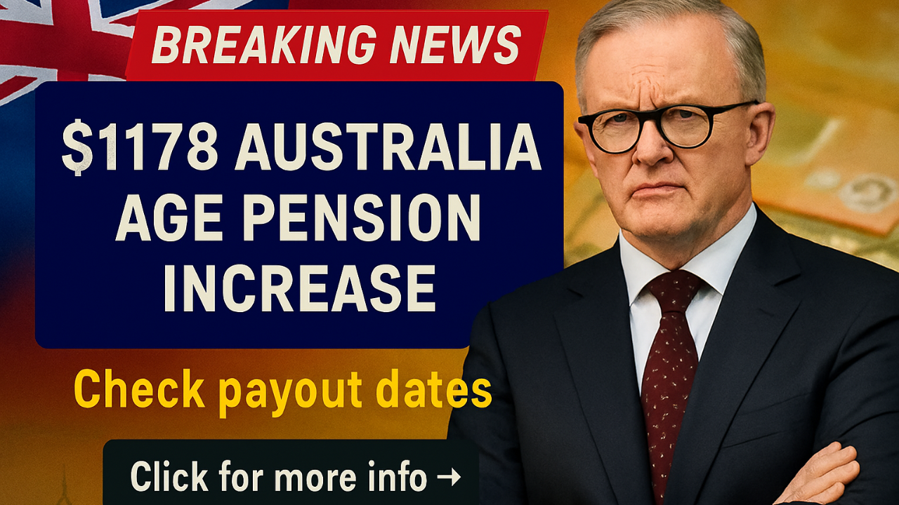 Australia Age Pension Jumps to $1178